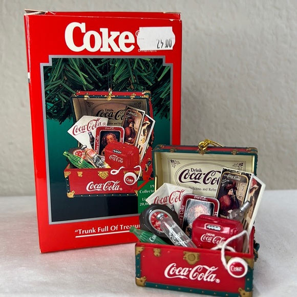 Vintage Coca Cola Christmas Ornaments 
